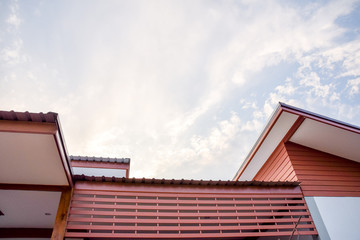 Blue sky with white clouds