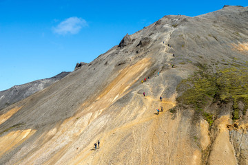 Volcanic mountains of Landmannalaugar in Fjallabak Nature Reserve. Iceland