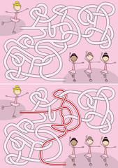 Little ballerinas maze