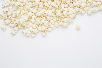 Popcorn border isolated on white