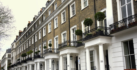 Typische Reihenhäuser in Londons East End