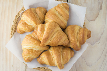 Fresh baked croissants.