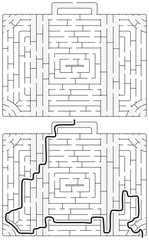 Suitcase maze