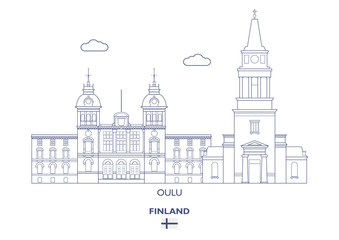 Oulu City Skyline, Finland