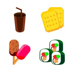 icons about Food with cookie, cake, choco, tasty and dessert