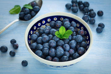 Fresh Blueberries in a bowl