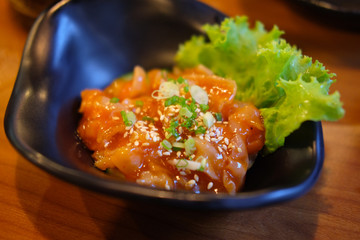 Scallop in Kimchi sauce