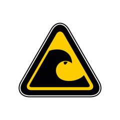 Panneau danger vague