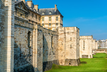 Fototapeta na wymiar The Chateau de Vincennes, a 14th and 17th century royal fortress near Paris in France