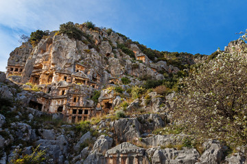 Naklejka premium Demre. Tombs of the Ancient Mira