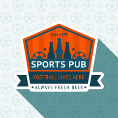 Soccer pub badge