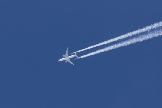 airplane blue sky