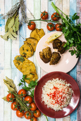 Tasty Indian food mix pakora