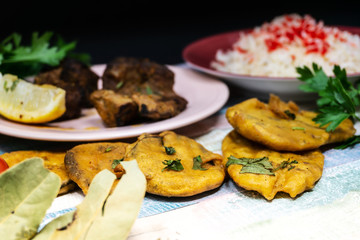 Tasty Indian food mix pakora