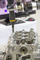 Industry 4.0 Robot concept .The robot arm is working smartly in the shipping department of the factory.