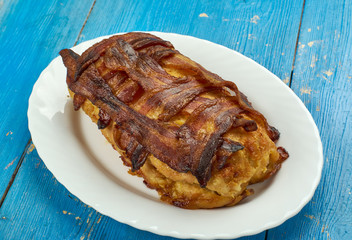 Italian Bacon Wrapped Meatloaf Sliders