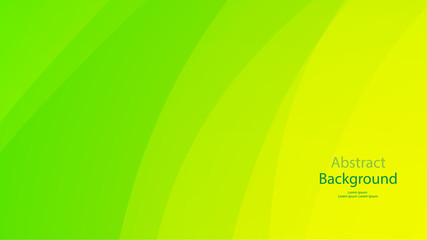 Naklejka premium Green color and Yellow color background abstract art vector 