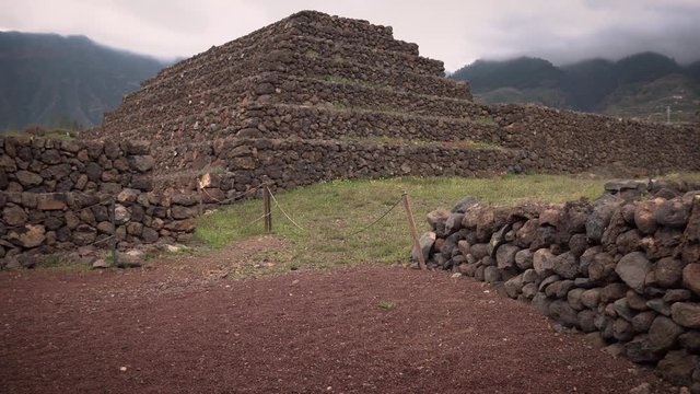 pyramid view of the Guanches on the island of Tenerife