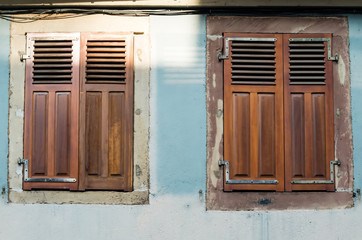 Brown Wooden Door in Sarreguemines, France