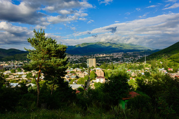 Fototapeta na wymiar Beautiful view of Vanadzor, Armenia