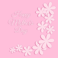 Celebration card for Mother's Day. Vector illustration