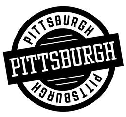 Pittsburgh black and white badge. City and country series.