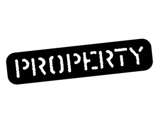 Property black stamp, sign, label Black stencil series