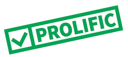 Prolific typographic stamp, sign, label Green check series