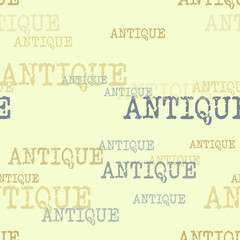 Antique typography pattern. Typography only series. Minimal graphics