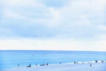 Scenery of Qixingtan Beach in Hualien County, Taiwan