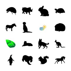 icon Animal with animals, safari, cloud, dog and leaf