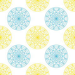 Gothic window pattern. Vintage color series. Minimal graphics