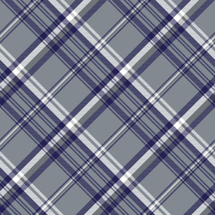 Gray diagonal plaid seamless pattern