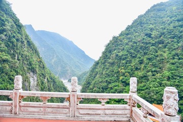 View of Taroko Gorge From the Bell Tower at Taroko National Park