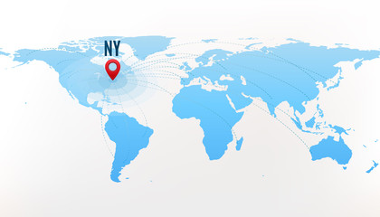Travel destination New York concept. International journey