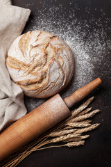 Homemade crusty bread