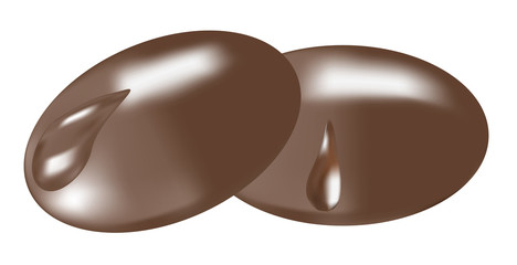 chocolate chip cookies with chocolate drops