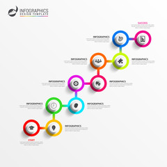 Timeline. Infographic design template. Business concept. Vector