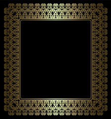 Gold vintage frame