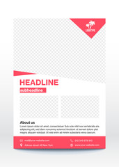 Business poster template, flyer, brochure design layout