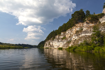 Fototapeta premium Река Чусовая в Пермском крае. Россия