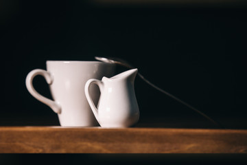 cup of coffe and milk
