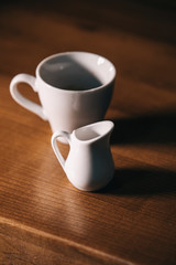 cup of coffe and milk