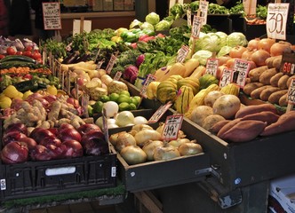 Fruit and vegetables display