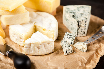 Different sorts of cheese