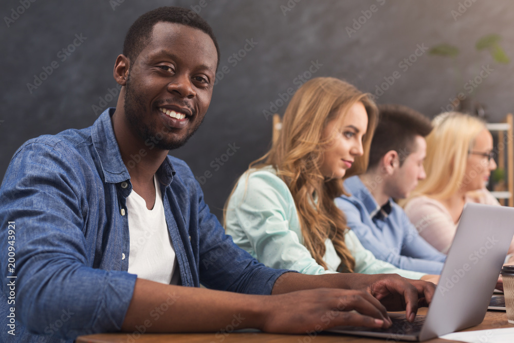 Poster Programmers working in software developing company