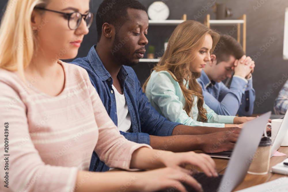 Poster Programmers working in software developing company