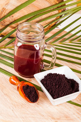 powder gives acai brazilian fruit-Euterpe oleracea