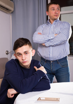 Man is offended and son is not wanting talking with him