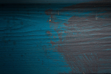 Holz Pinsel strich blau und grau